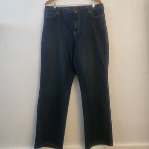 NWOT Calvin Klein Jeans Flare Leg Dark Denim: 16: Stretchy, Comfy Classic